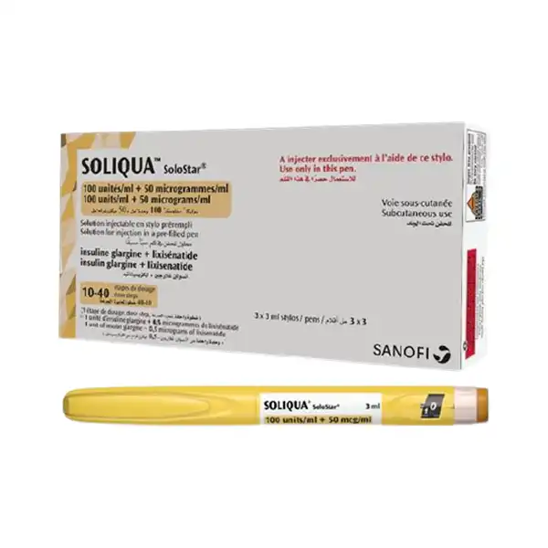 SOLIQUA (100 UNITS/ML + 50 µG/ML)