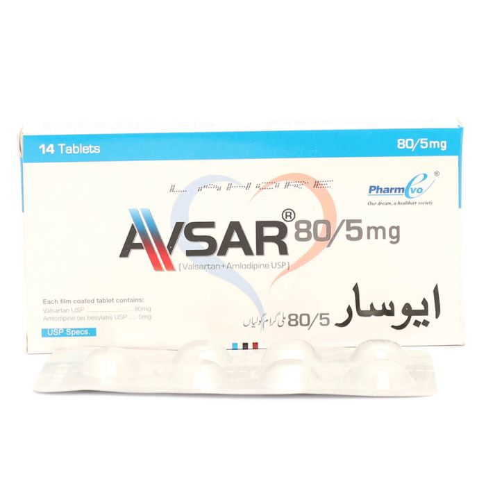 AVSAR 5/80 MG TAB